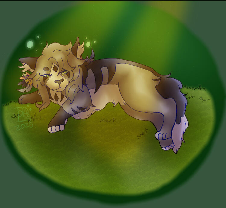 A drawing of purrfect.ivy_’s oc on instagram